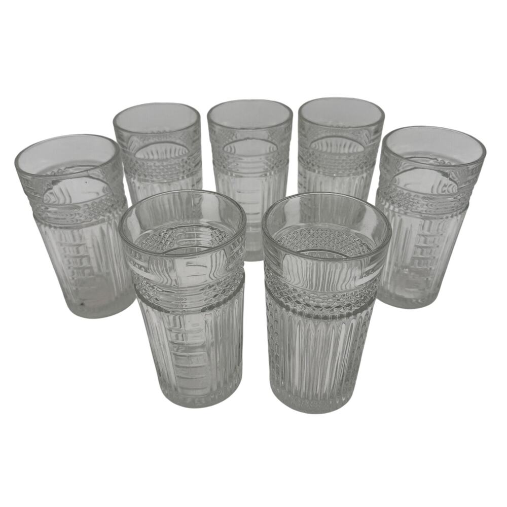 Vintage Tumbler in Radiant by Libbey set of 7, 15 oz